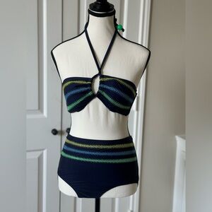 Aerie two piece high waisted swimsuit size M